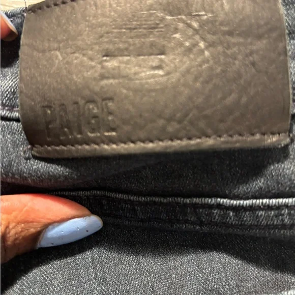 PAIGE LENNOX SLIM Men's Dark Blue Jean Size 34x32 - Picture 10 of 12